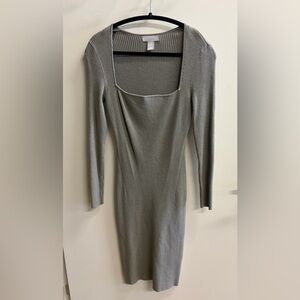 Long Sleeve Ribbed Dress